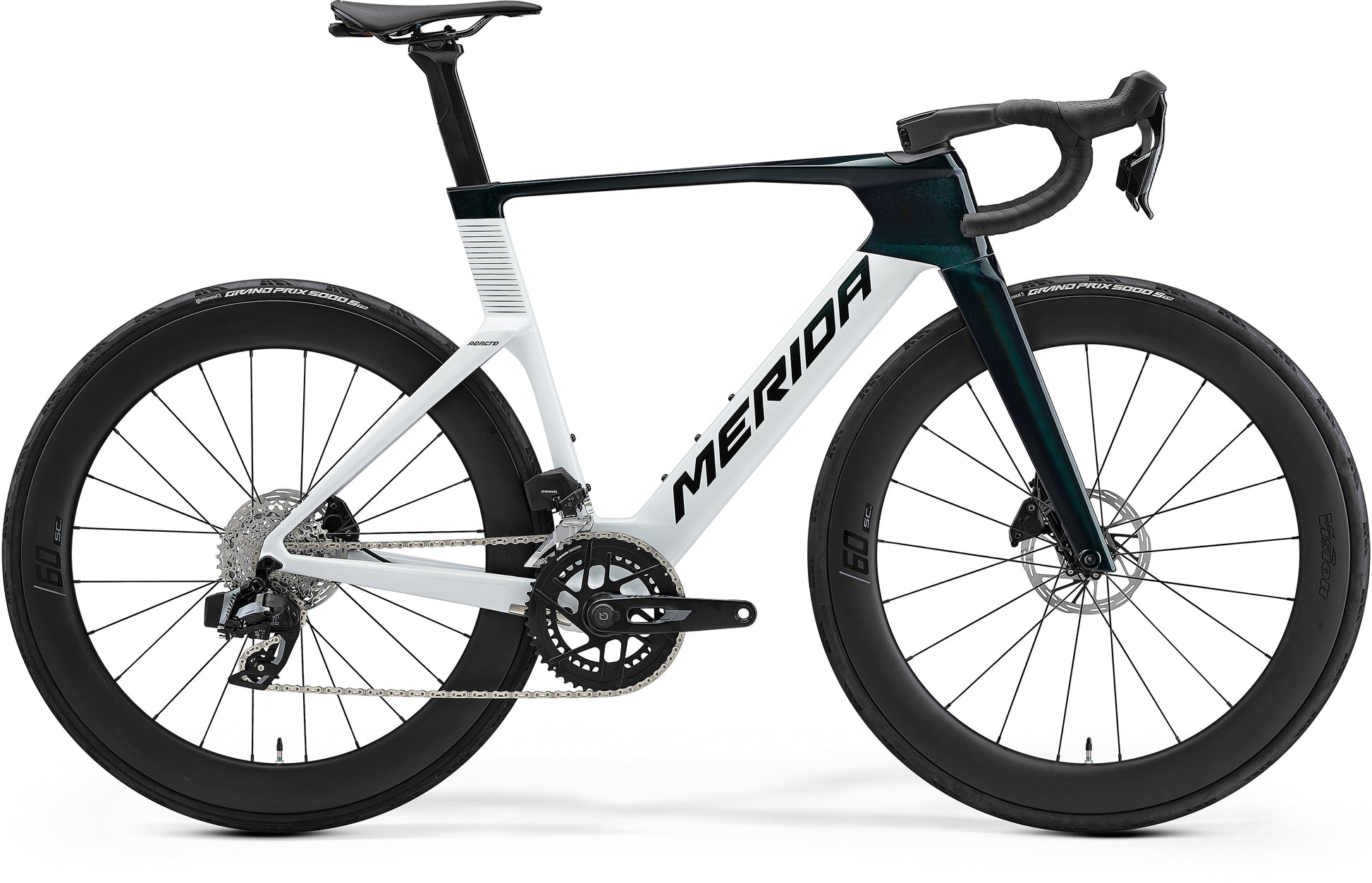 Merida Reacto 7000 - Halo Green / Pearl White (Green)
