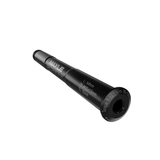SRAM Axle Maxle Stealth Front, 12x100, Length 118.5mm, Thread Length 9mm, Thread Pitch M12X1.5 - Road Forks: BLACK