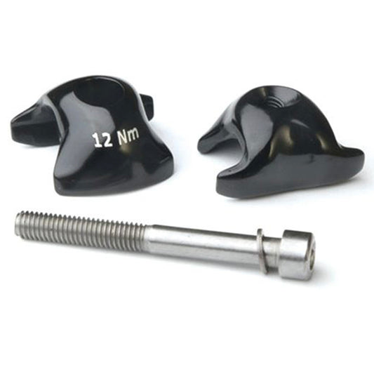 Ritchey WCS Carbon 1-Bolt Rail Clamps: BLACK