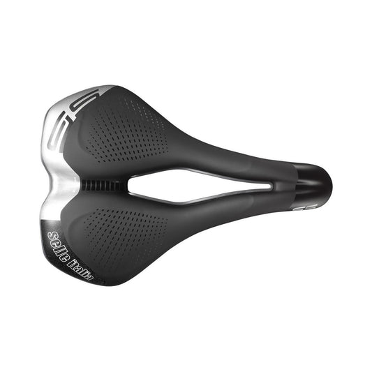 Selle Italia Max S5 Superflow Commuter Saddle: BLACK