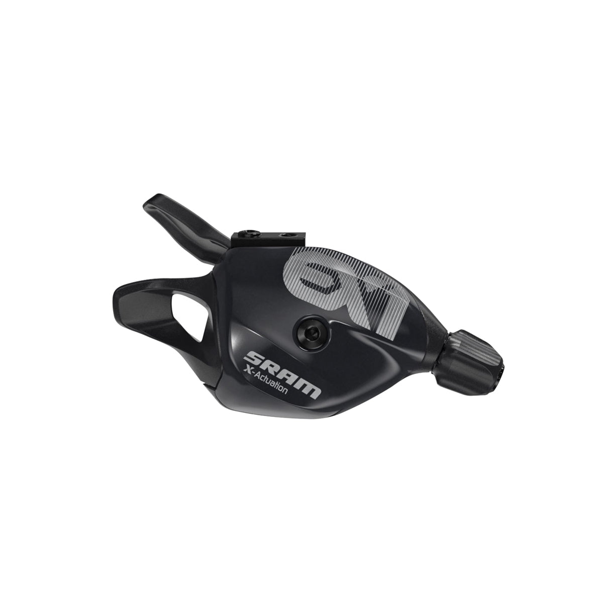 SRAM Shifter EX1 Trigger 8 Speed Rear w Discrete Clamp Black: BLACK