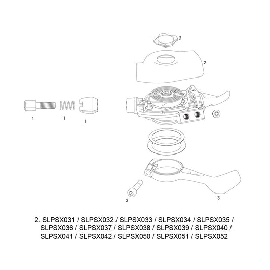 SRAM Cover Kit for X0 Trigger 2011 Right Red 10spd 