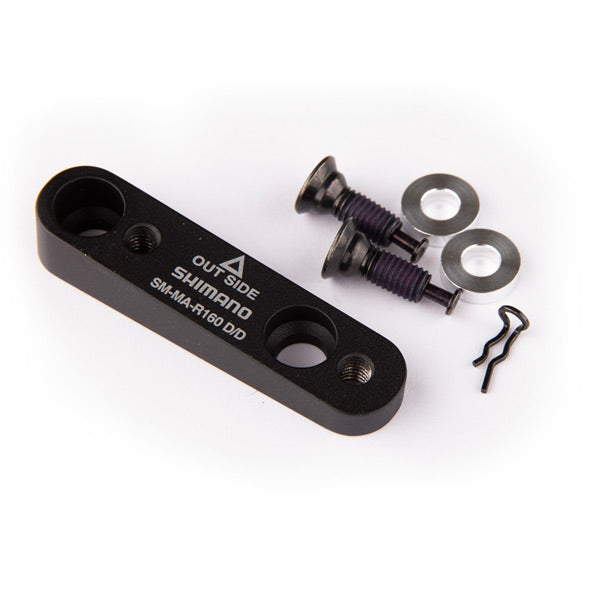 Shimano Disc adapter for Flat mount calliper, for Flat mount frame, for 160mm rotor