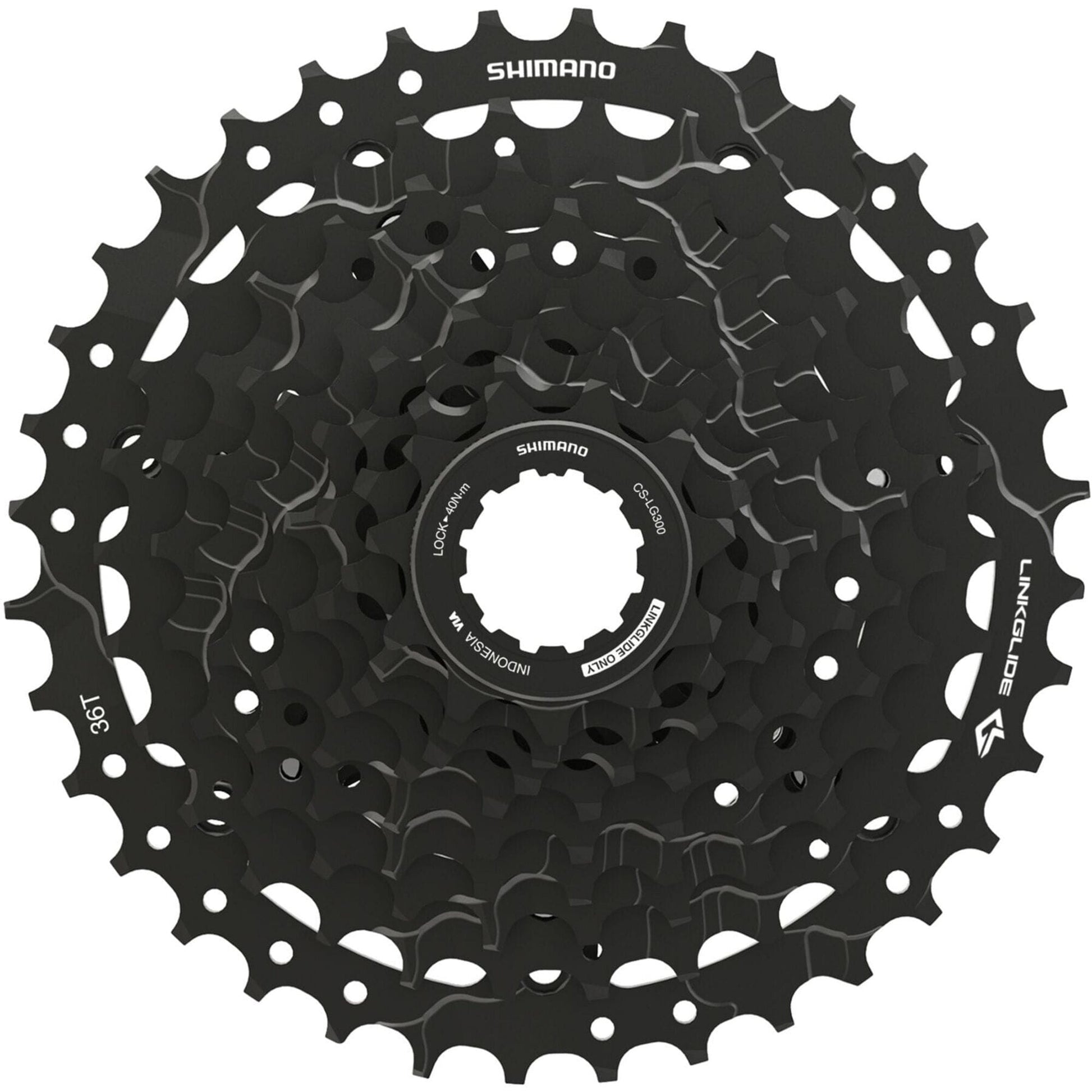 Shimano CUES CUES CS-LG300-9 Link Glide cassette, 9-speed, 11 - 36T