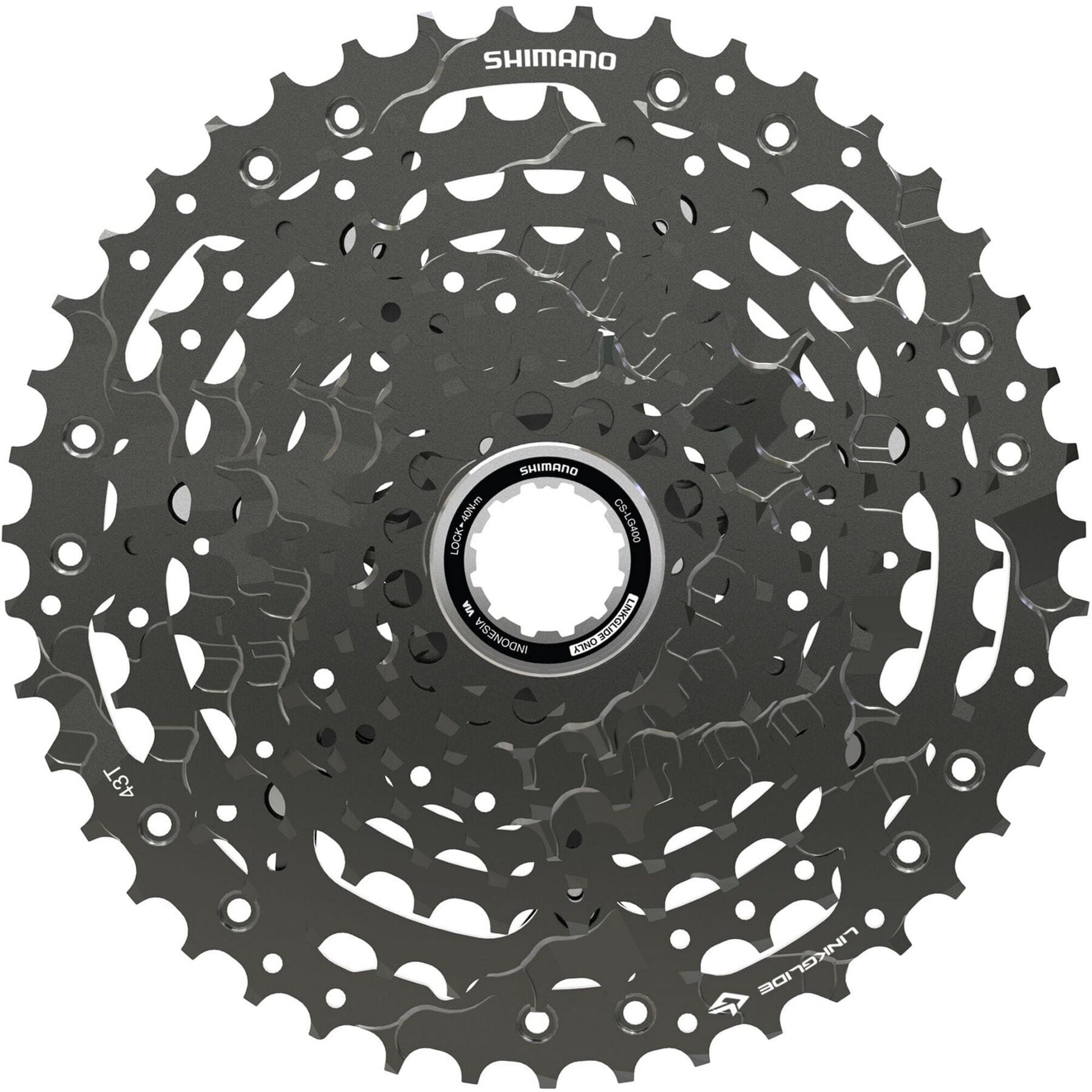 Shimano CUES CS-LG400-10 CUES Link Glide cassette, 10-speed, 11 - 43T