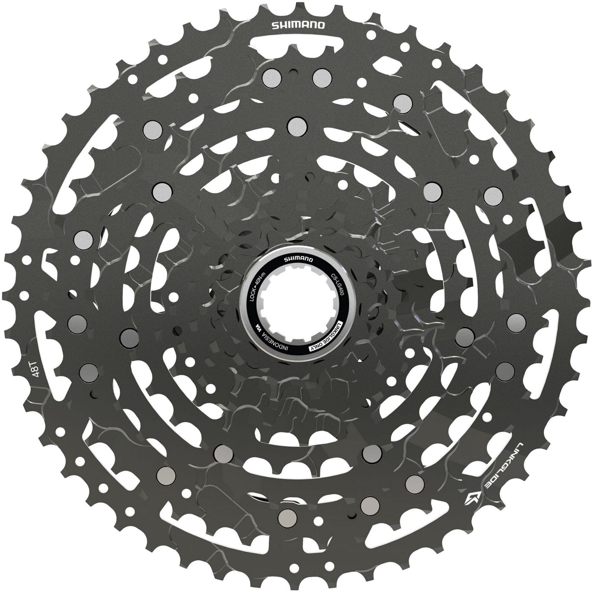 Shimano CUES CS-LG400-10 CUES Link Glide cassette, 10-speed, 11 - 48T