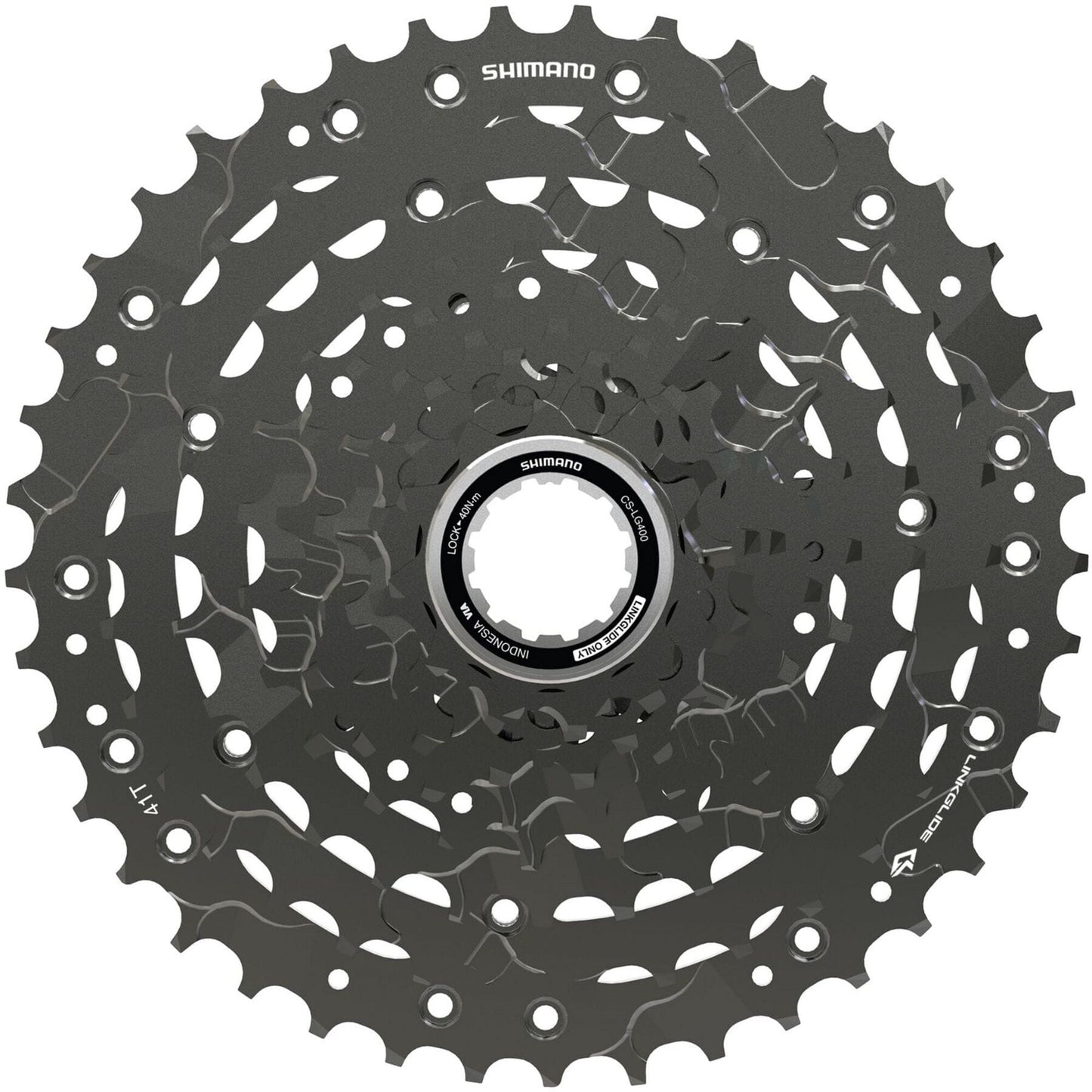 Shimano CUES CS-LG400-9 CUES Link Glide cassette, 9-speed, 11 - 41T