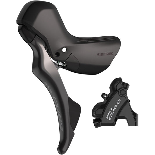 Shimano CUES CUES ST-U6030 bled hydraulic, mechanical STI set, flat mount calliper, LH rear