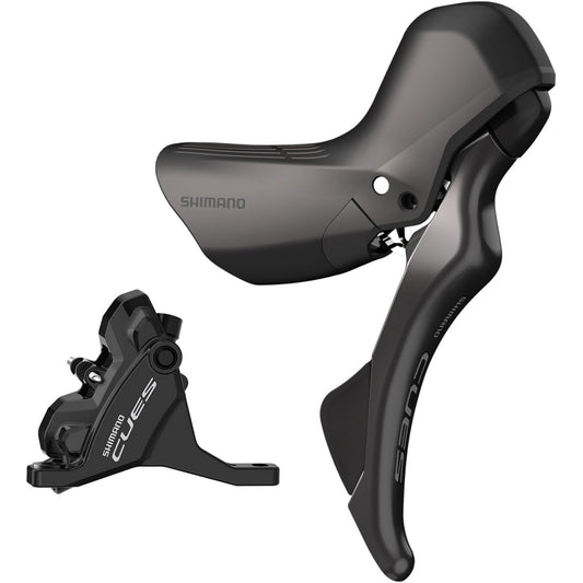Shimano CUES CUES ST-U6030 bled hydraulic, mechanical STI set, flat mount calliper, RH Front