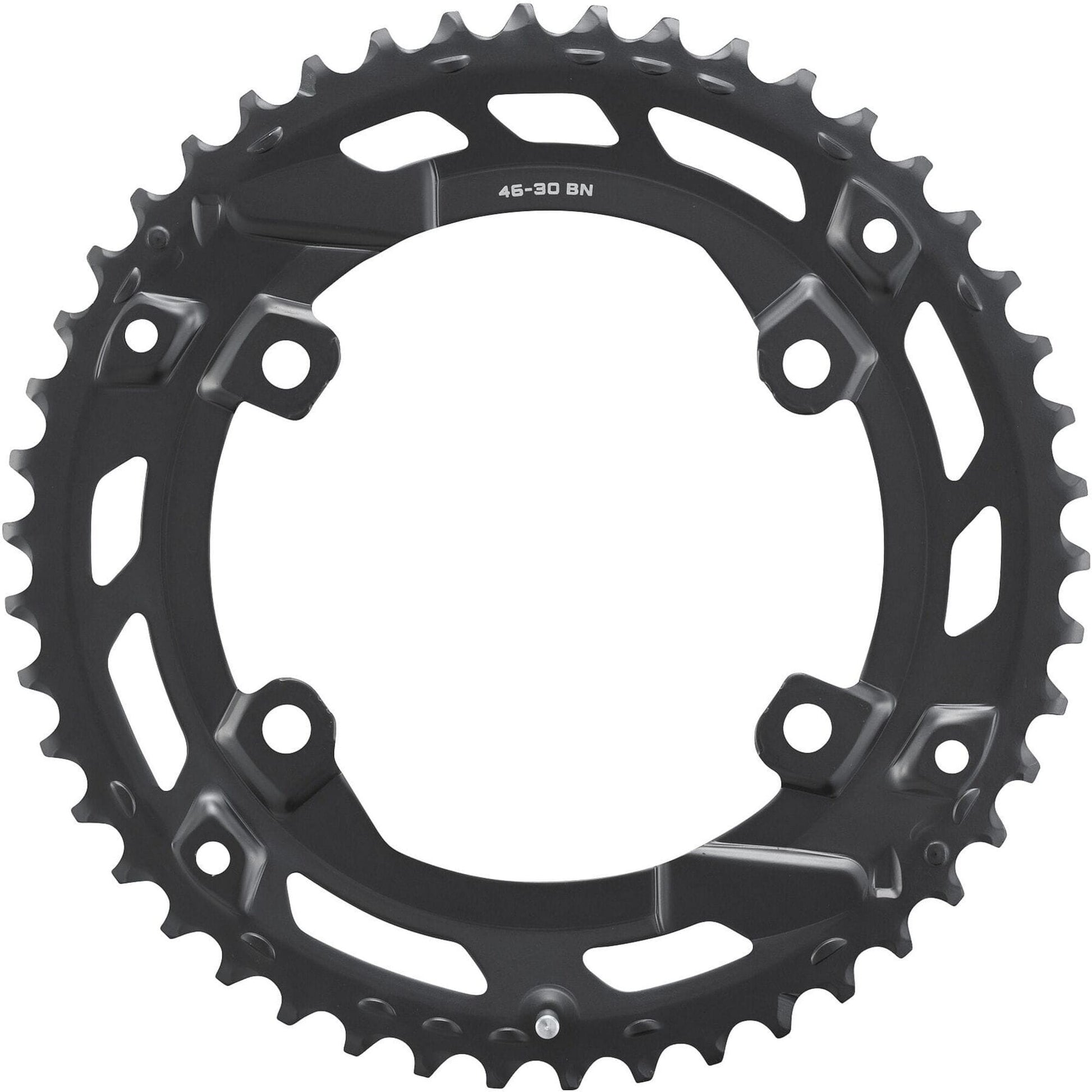 Shimano CUES FC-U6000-2 CUES 10/9 speed double outer chainring, 46T-BN for 46-30T