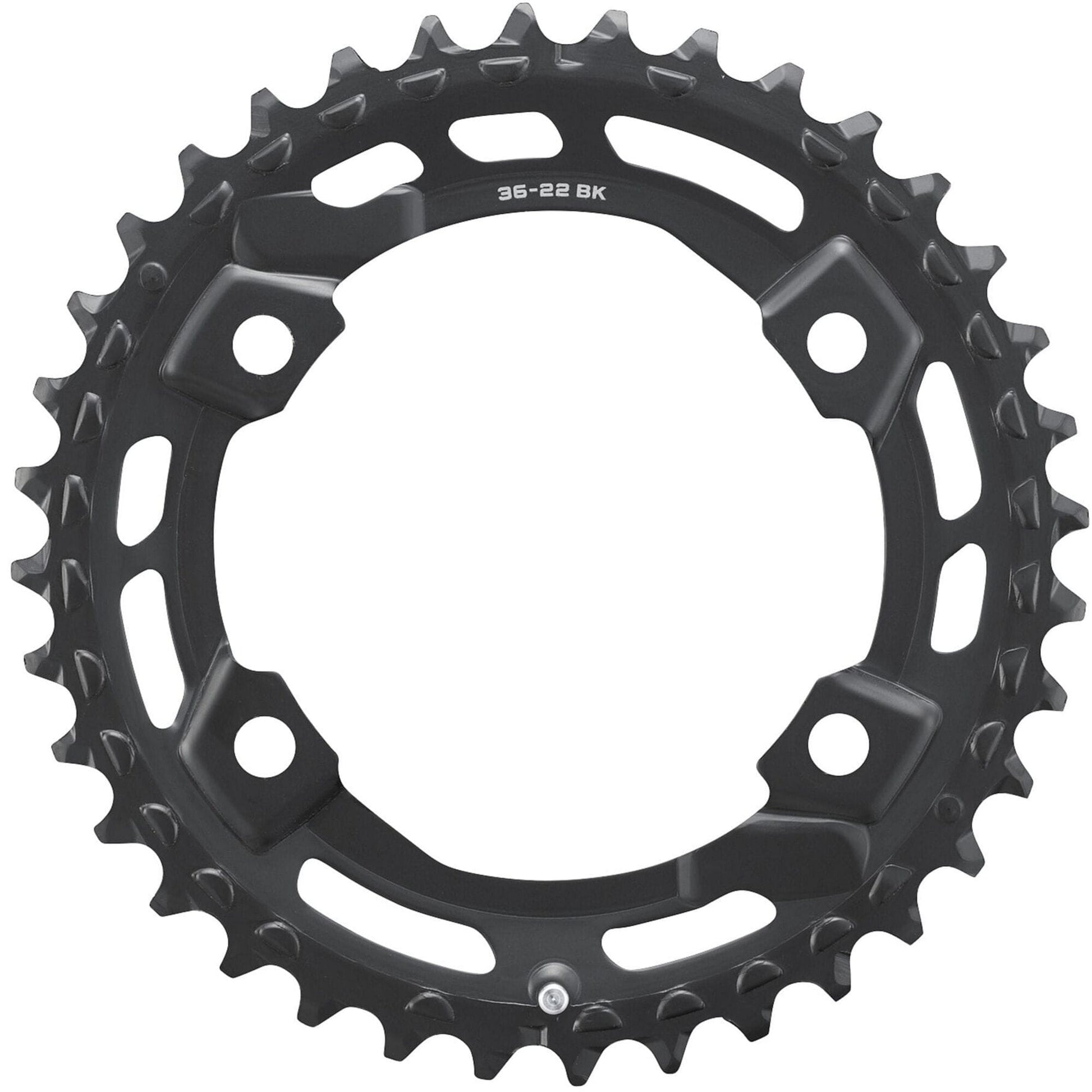 Shimano CUES FC-U6000-2 CUES 11/10/9 speed double outer chainring, 36T-BN for 36-22T