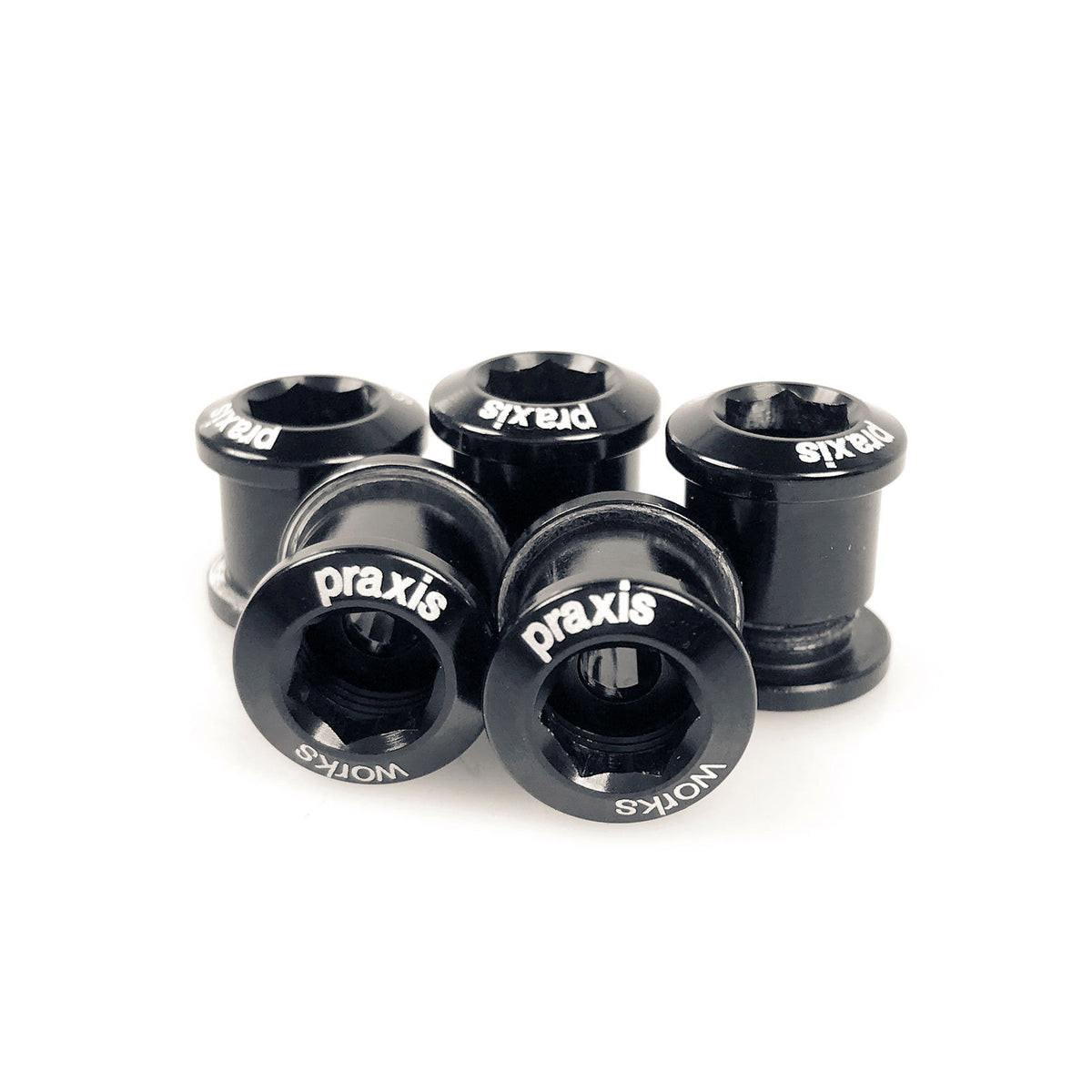 Praxis Works SPARE - Chainring Bolts Alloy Black (5 pack)