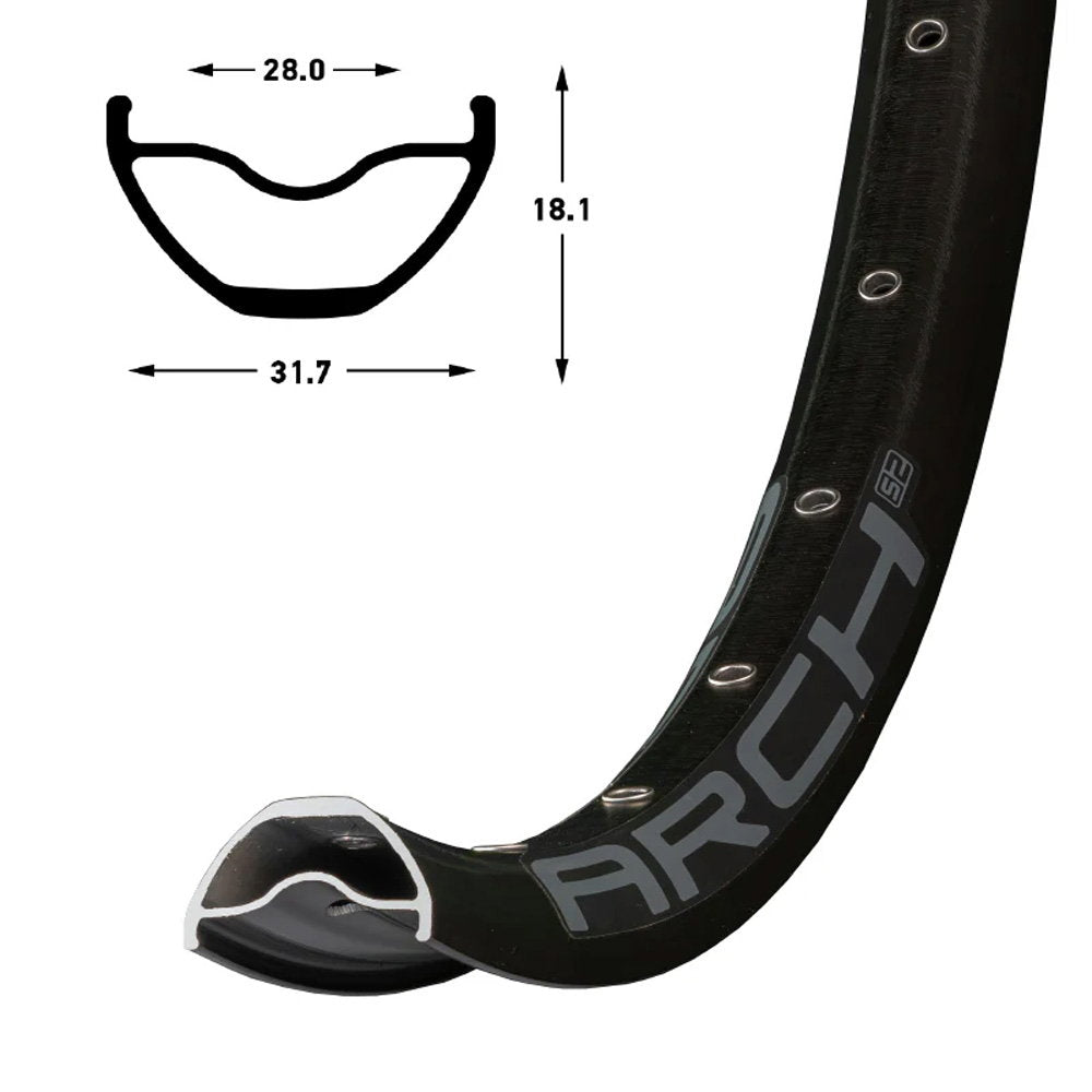 Stans - RIM ARCH S2 29 32H BLACK GR
