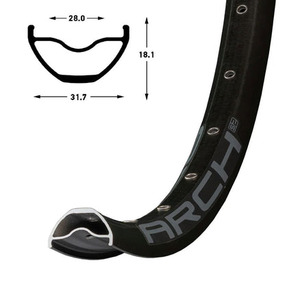 Stans - RIM ARCH S2 29 32H BLACK GR