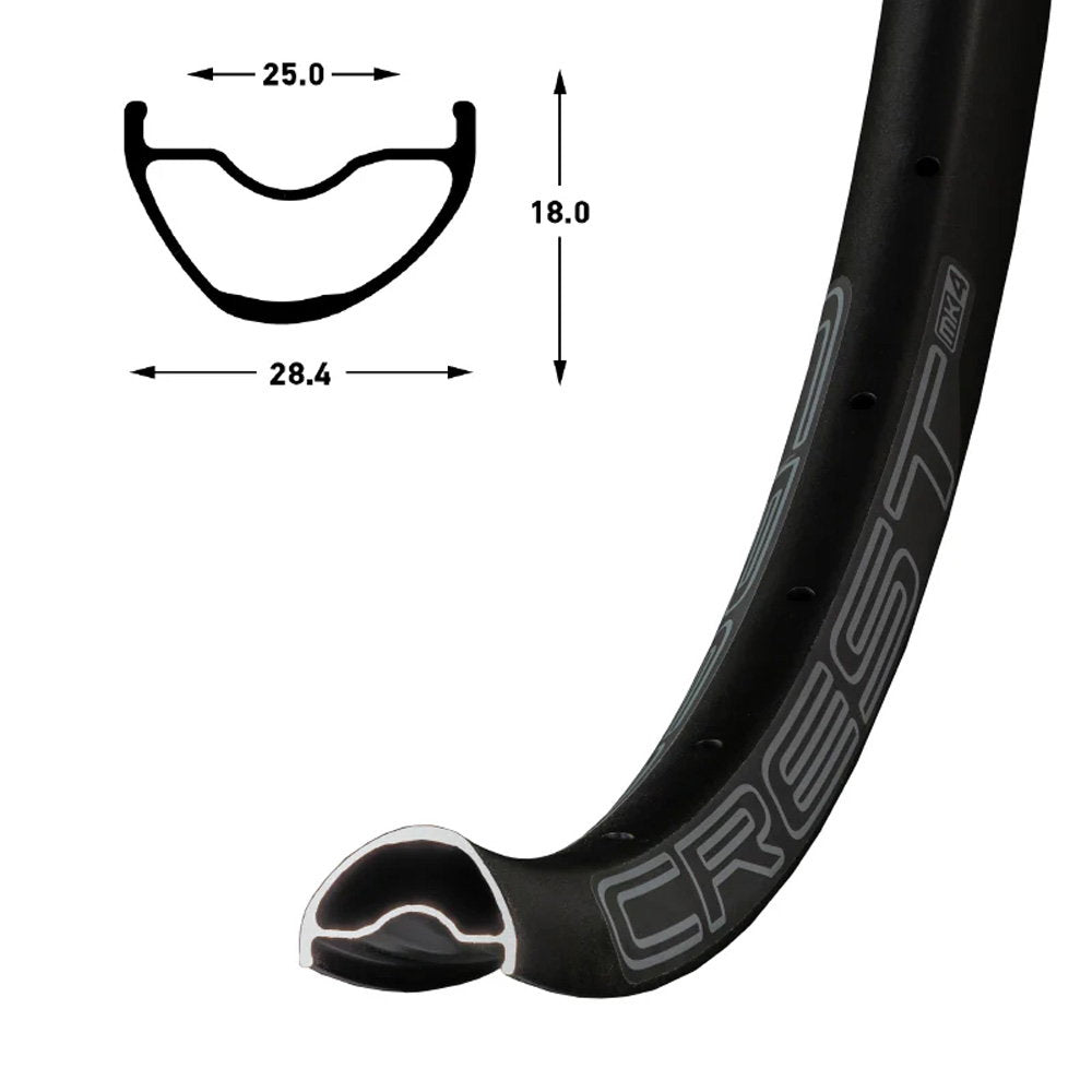Stans NoTubes - RIM CREST MK4 27.5 32H BLACK GR