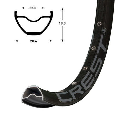 Stans - Rim Crest S2 29 32h Black Gr