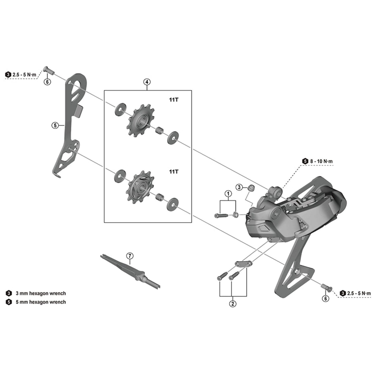 Shimano Non-Series Di2 TL-EW300 E-tube Di2 plug tool, 3.45 mm