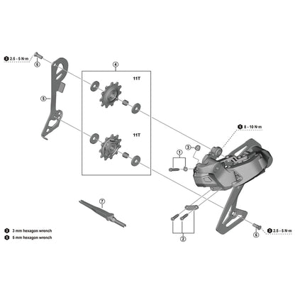 Shimano Non-Series Di2 TL-EW300 E-tube Di2 plug tool, 3.45 mm