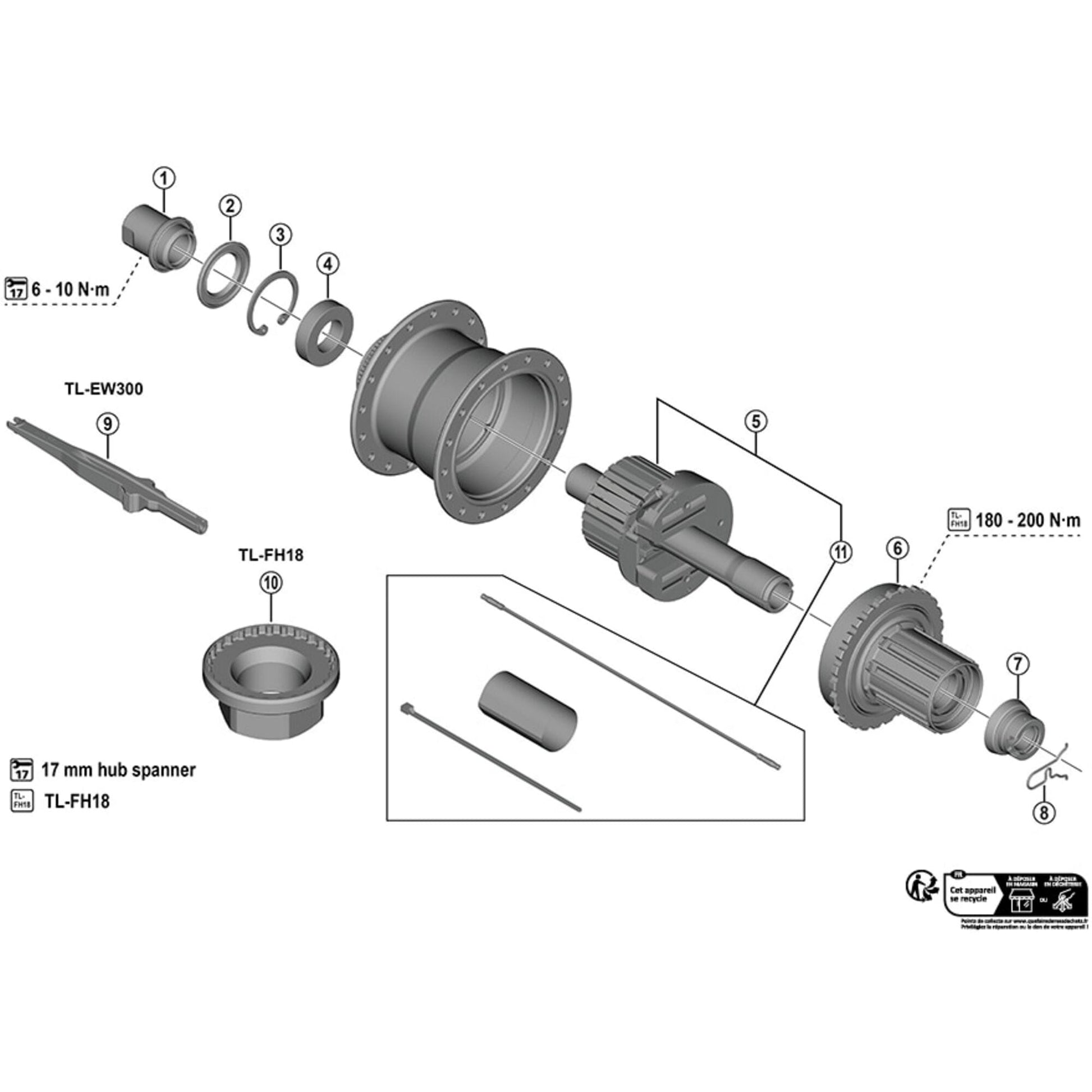 Shimano Workshop TL-FH18 Freehub body unit tool