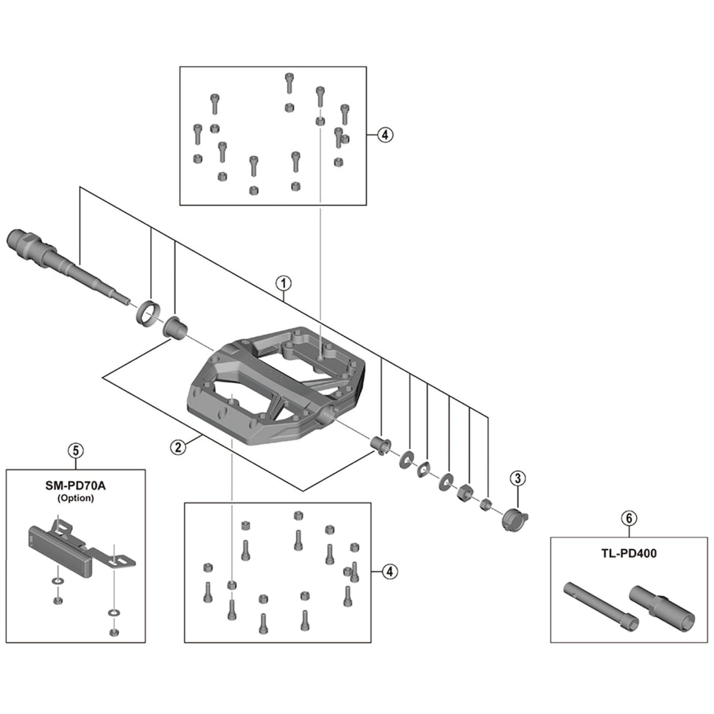 Shimano Spares TL-PD400 cone adjusting tool set