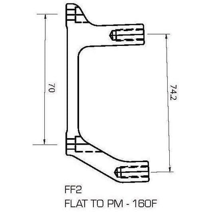 TRP - Adapter FR2 - Flat Mount - 160mm Rear
