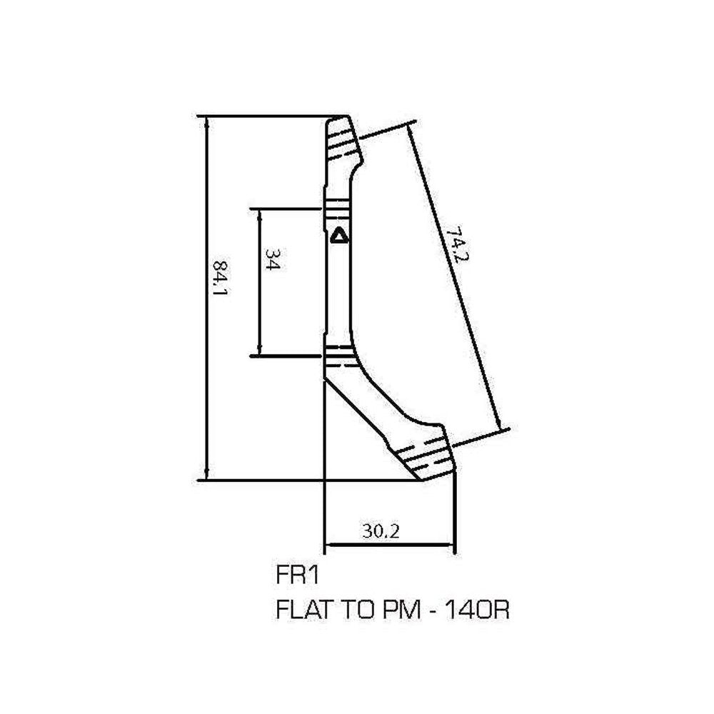 TRP - Adapter FF2 - Flat Mount - 160mm Front