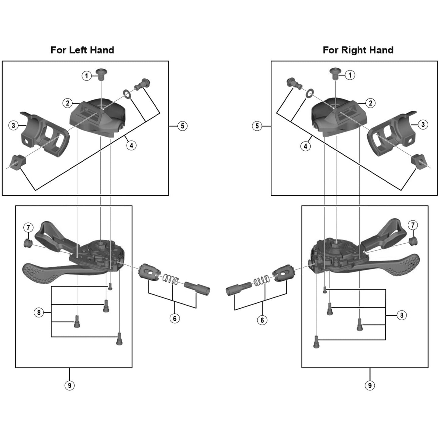 Shimano Spares SL-M9000-I left hand bracket