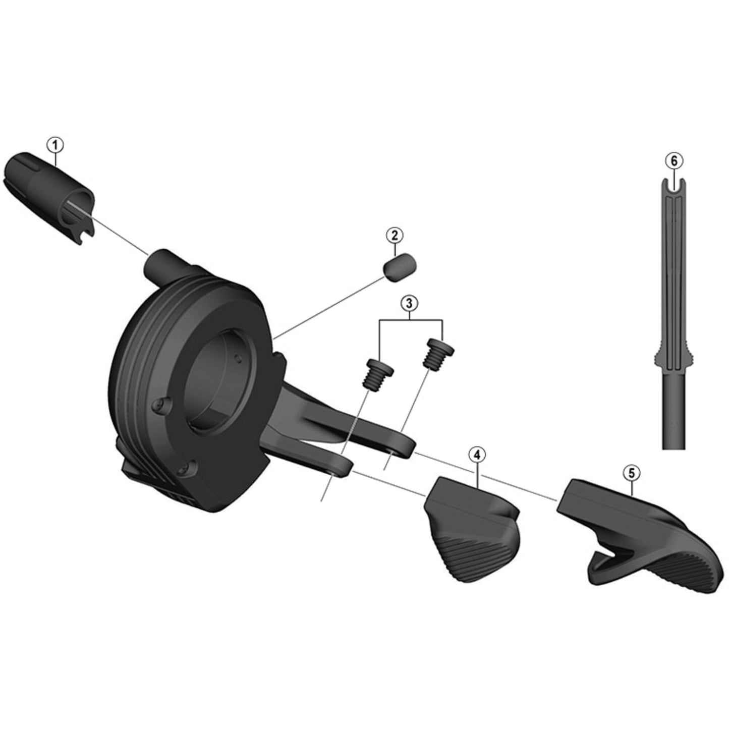 Shimano Spares SW-M9050 B lever, right