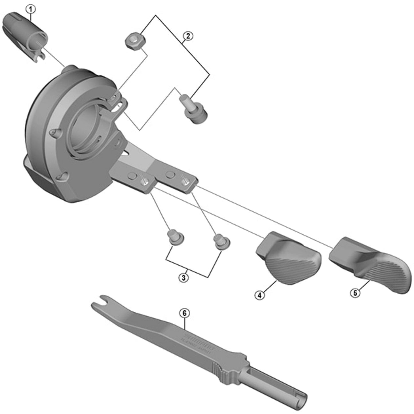 Shimano Spares SW-M8050 B lever right hand
