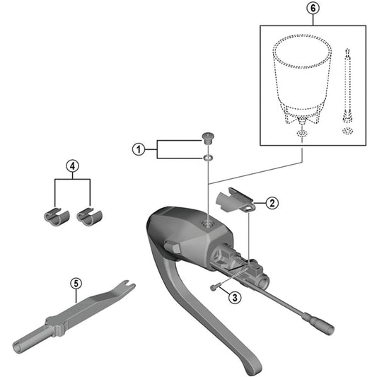 Shimano Spares ST-R9180 shoe bolt , M2