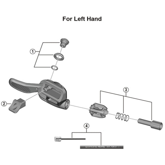 Shimano Spares SL-MT800-IL cable fixing bolt unit