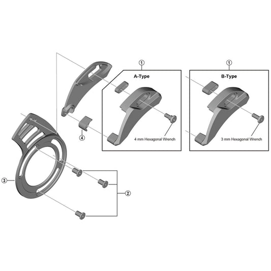 Shimano Spares SM-CDE70 back plate 36T