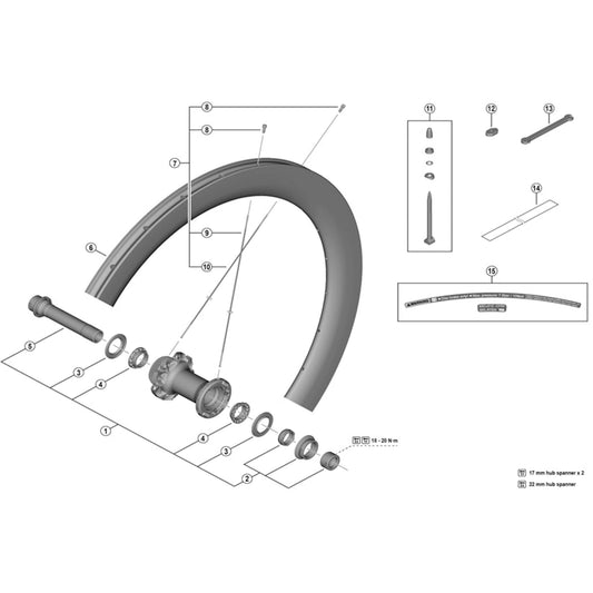 Shimano Spares WH-R9270-C60-HR-TU-F right hand spoke, 250 mm