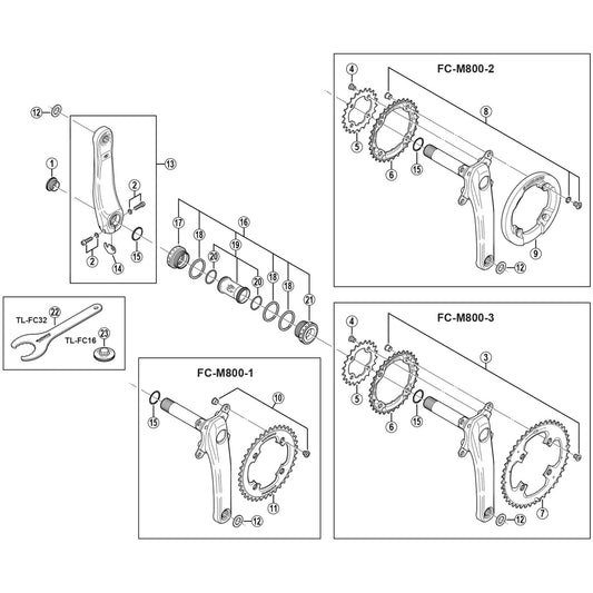 Shimano Spares FC-M800 bash guard