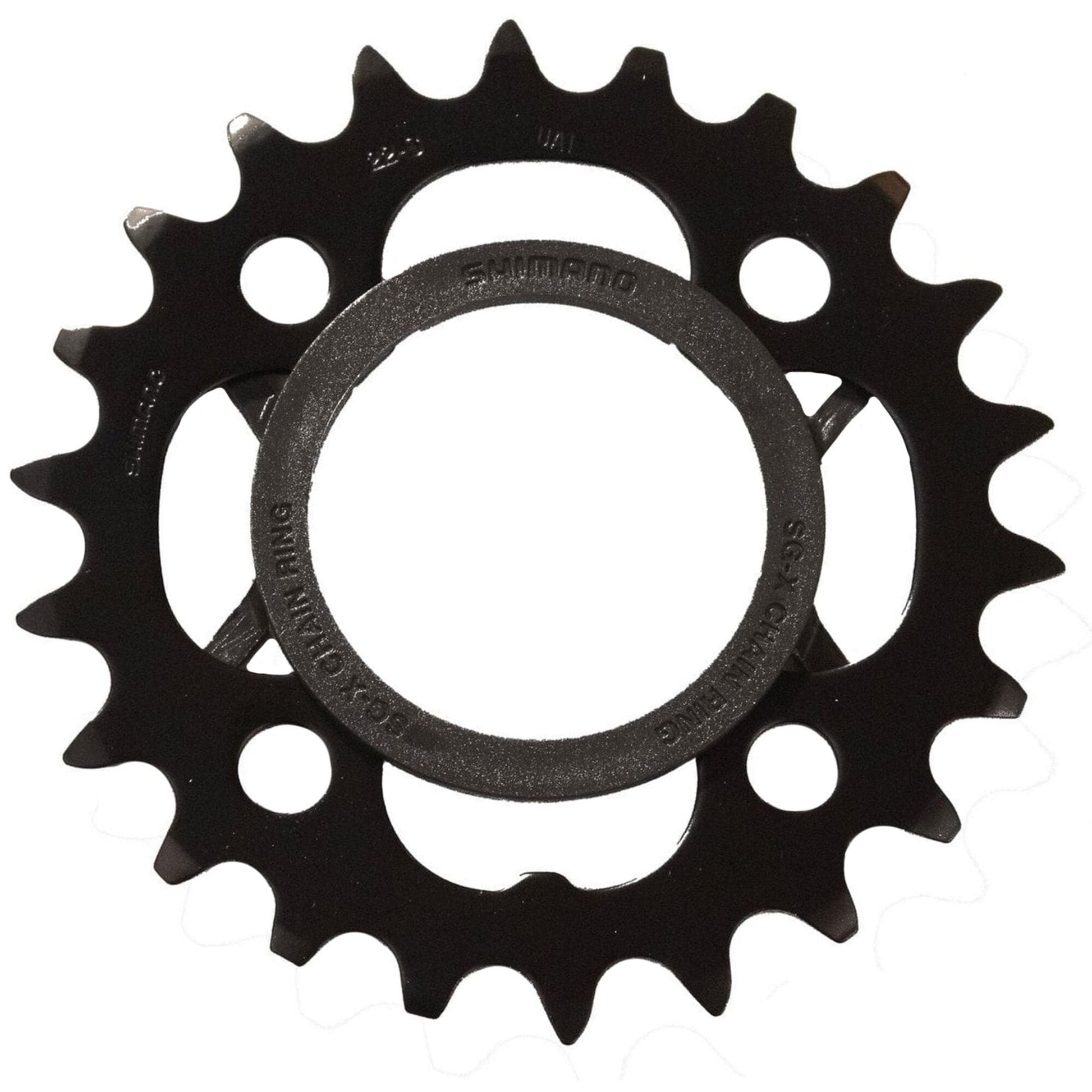 Shimano Acera FC-M391 Acera 9 speed inner chainring, 22T, black with chain protector