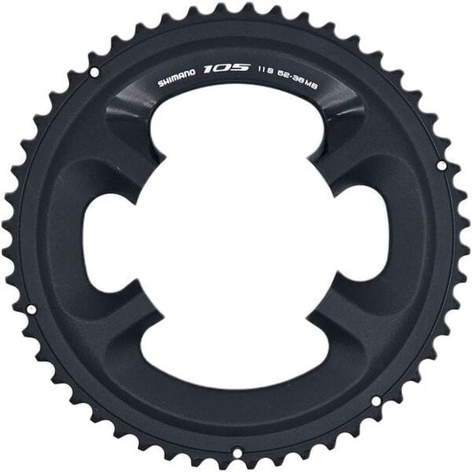 Shimano 105 FC-5800 105 11 speed outer chainring  52T-MB, for 52/36T, black