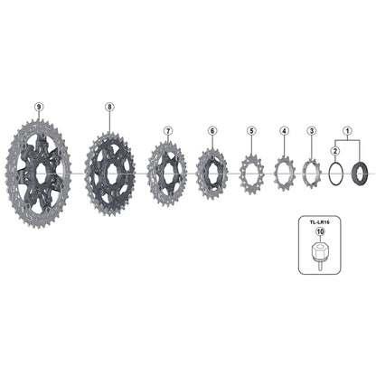 Shimano Spares CS-M9000 lock-ring and spacer