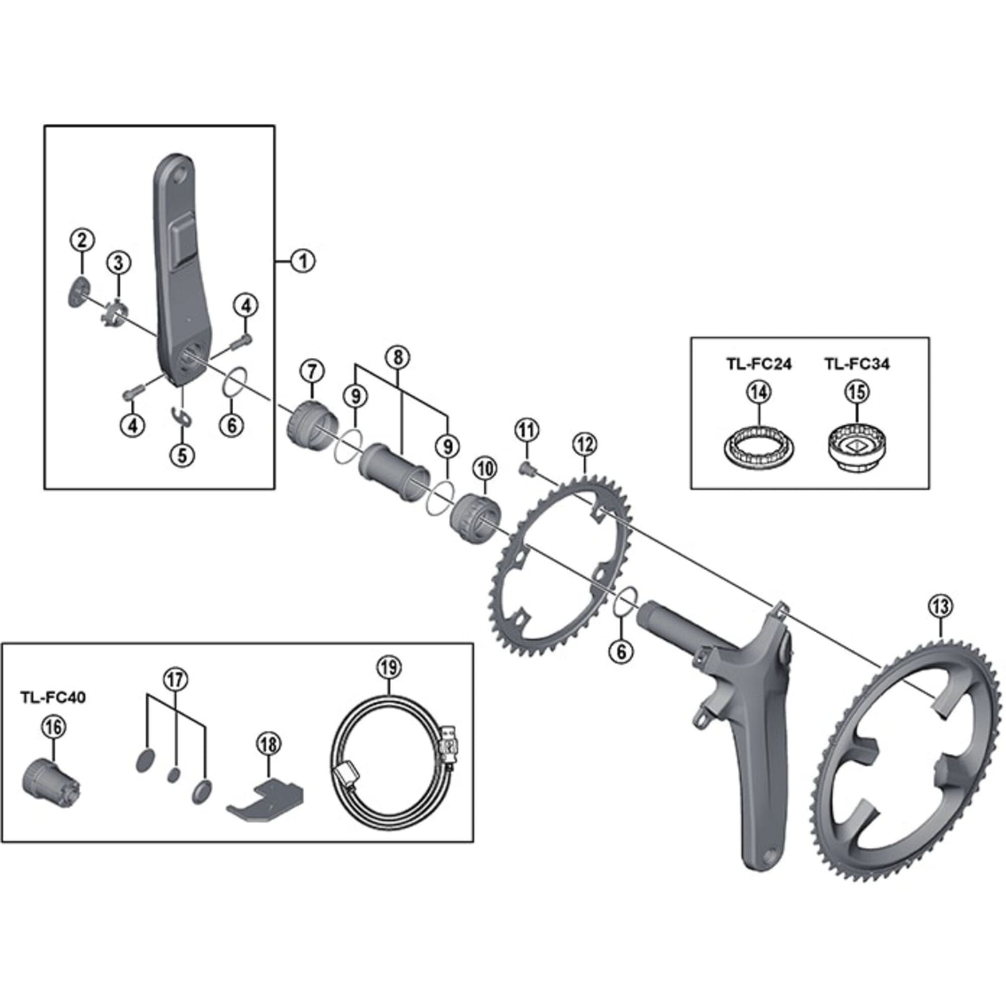 Shimano Spares FC-R9100-P outer cap