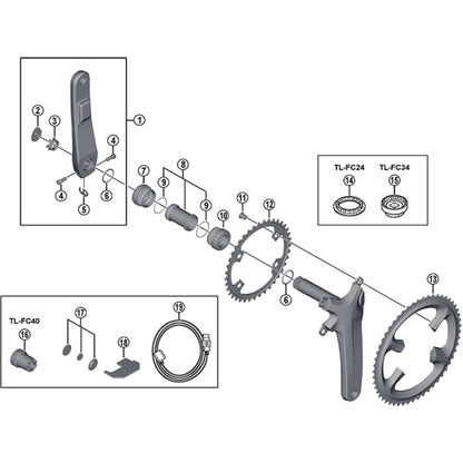 Shimano Spares FC-R9100-P charging cable