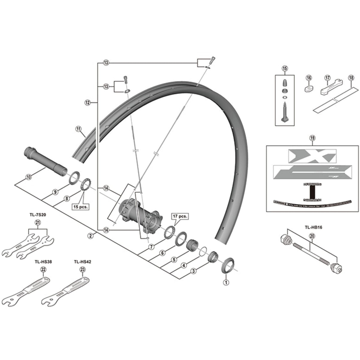 Shimano Spares HB-M618 adjusting washer