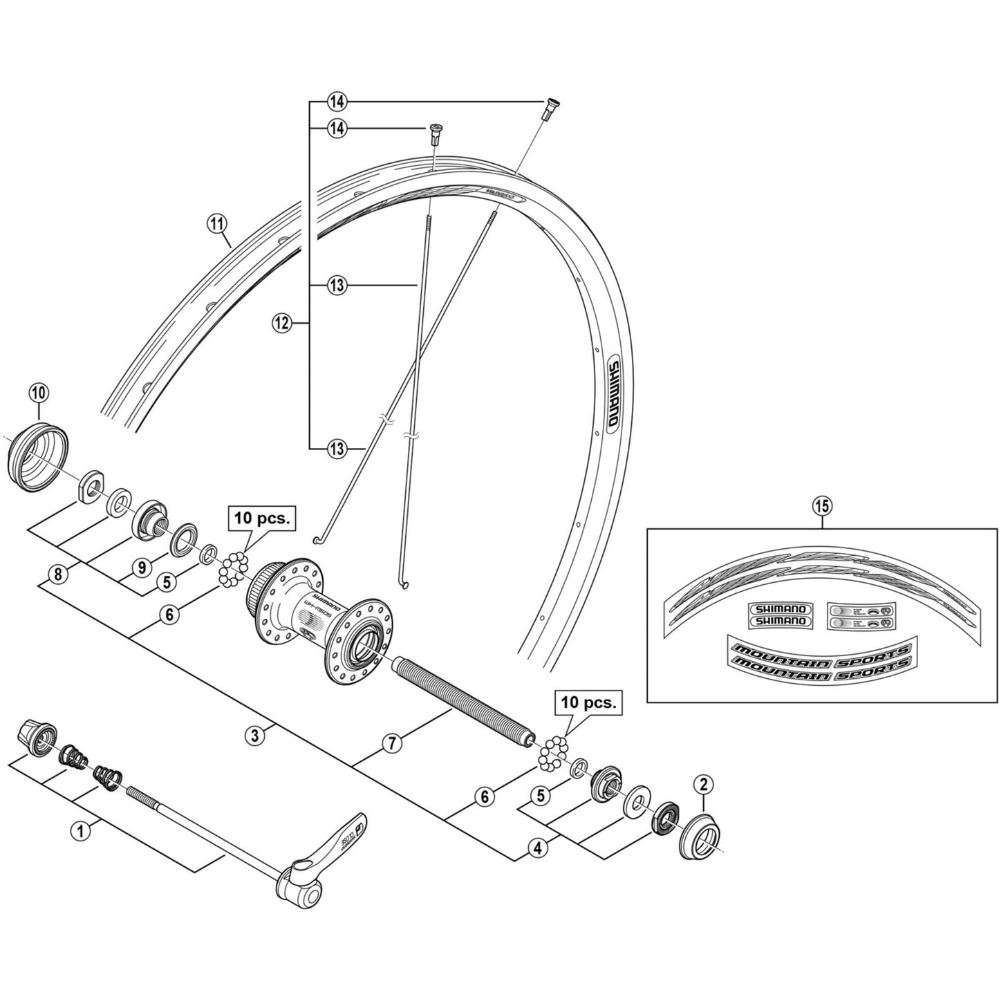 Shimano Spares WH-M505 rotor mount cover