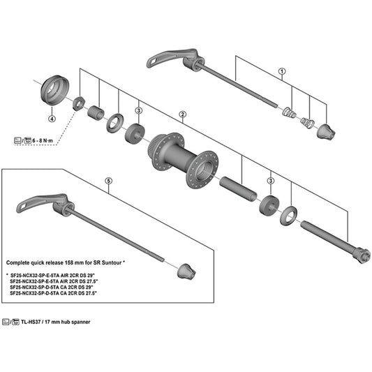 Shimano Spares FH-QC300 rotor mount cover
