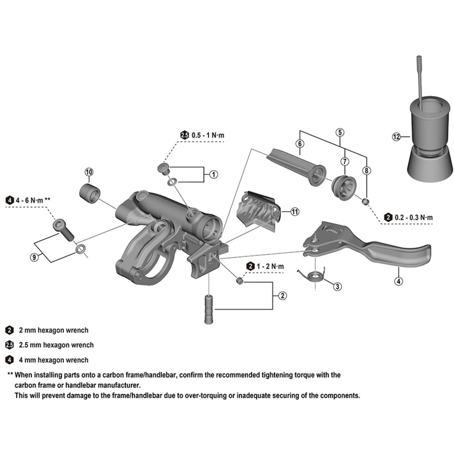Shimano Spares BL-M8200 lever member unit