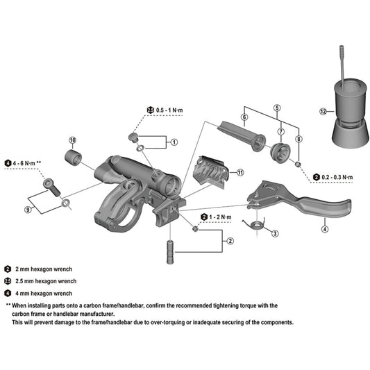Shimano Spares BL-M8200 lever member unit