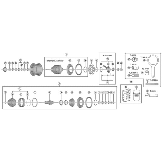 Shimano Spares SG-S7000-8 driver plate