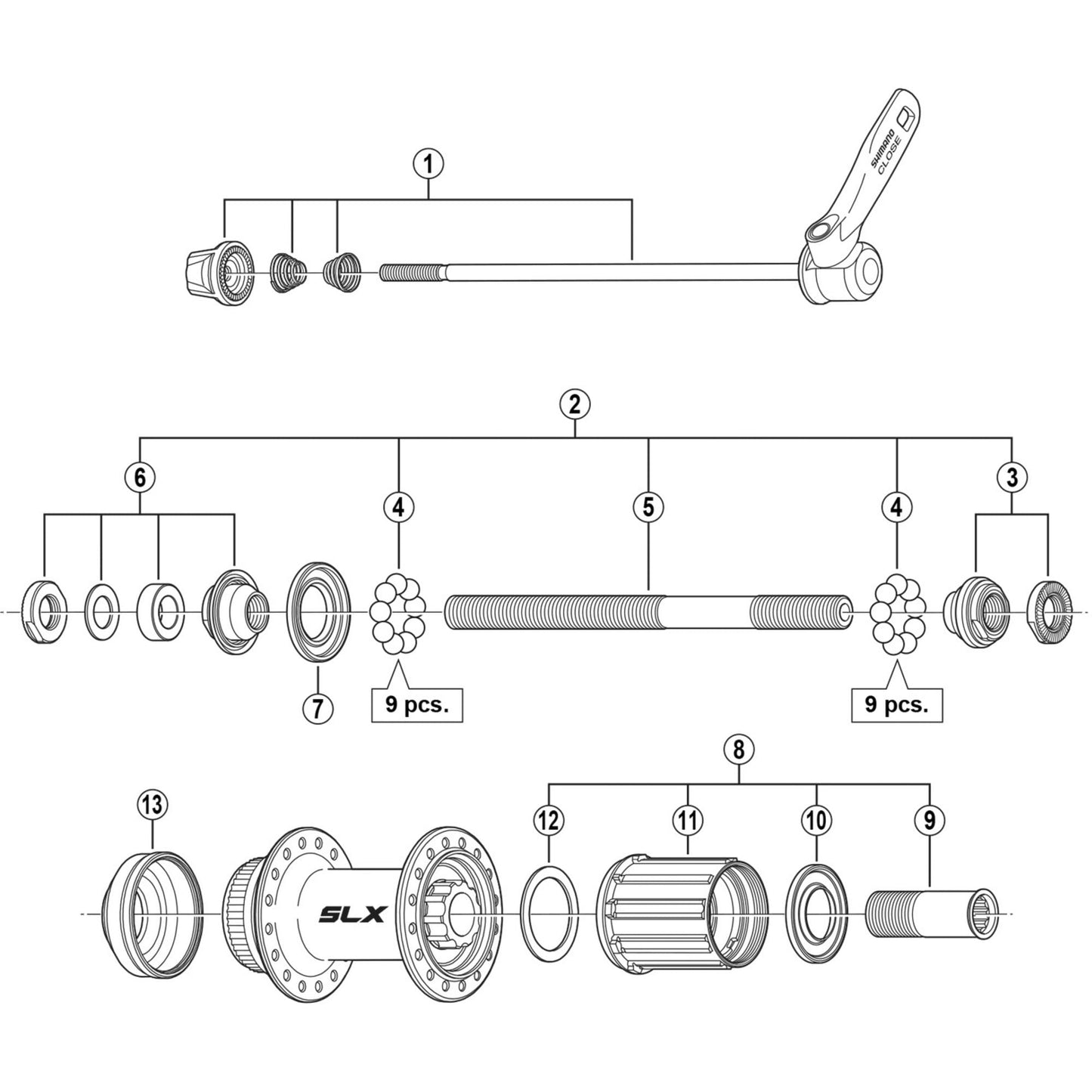 Shimano Spares FH-M665 body fixing bolt