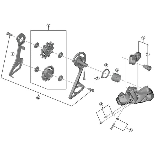 Shimano Spares RD-R8000 inner plate, SS type