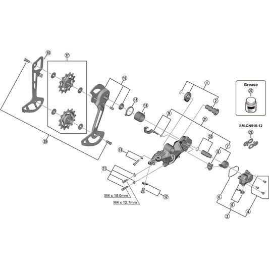 Shimano Spares RD-M8120 P-cover unit