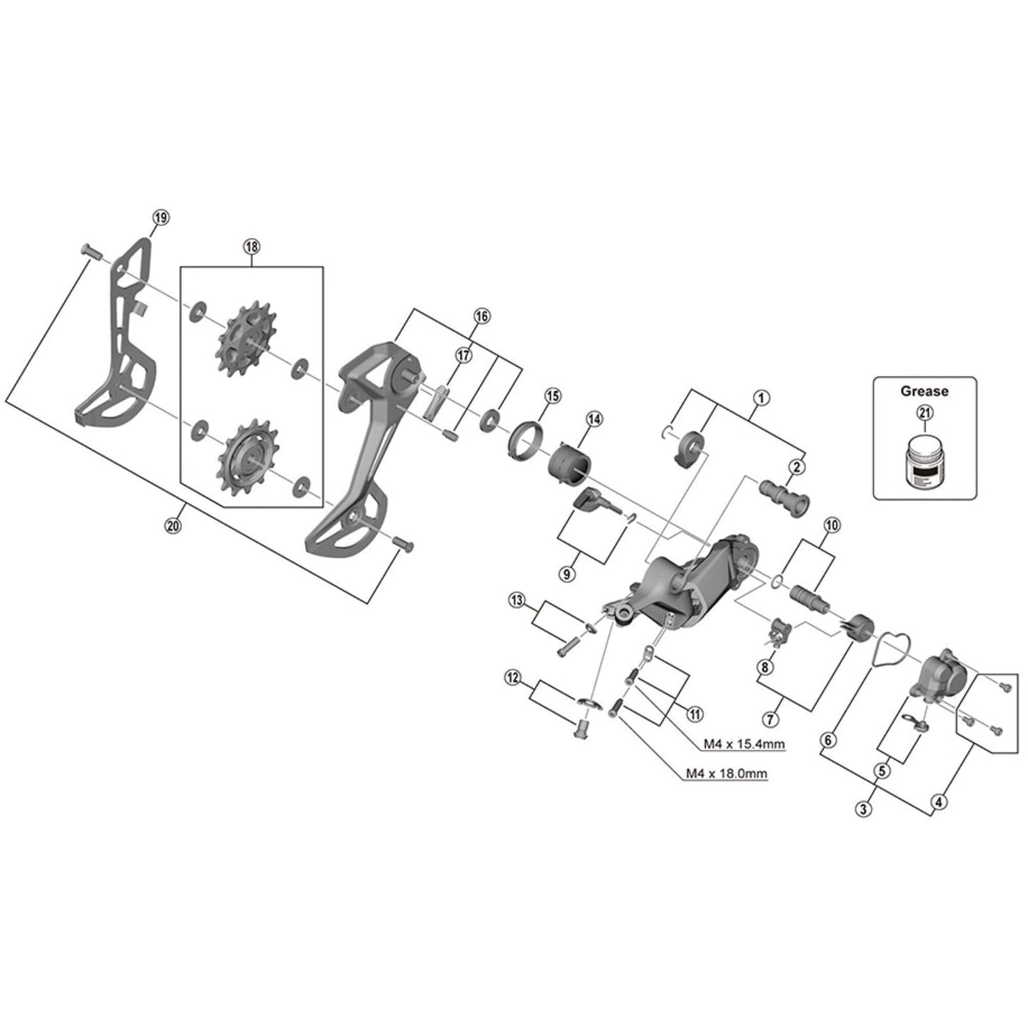 Shimano Spares RD-M8130-SGS P-cover unit