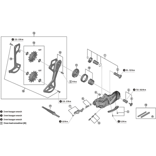 Shimano Spares RD-M9250 plate bumper